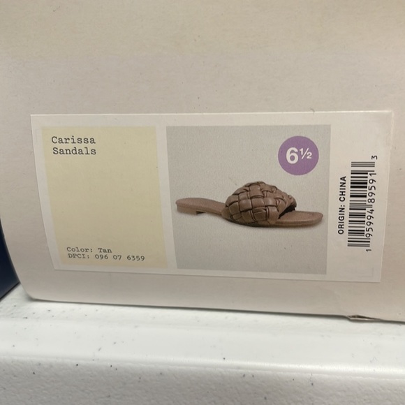 A New Day Tan Carissa Sandals NWT - Picture 4 of 4
